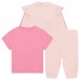 Hugo Boss Baby Girls 3 Piece Tracksuit Set - Pink